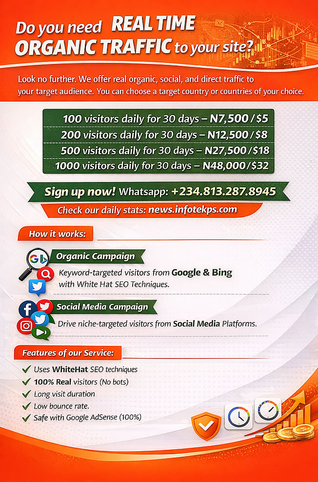 Get Organic Traffic - Infotek News